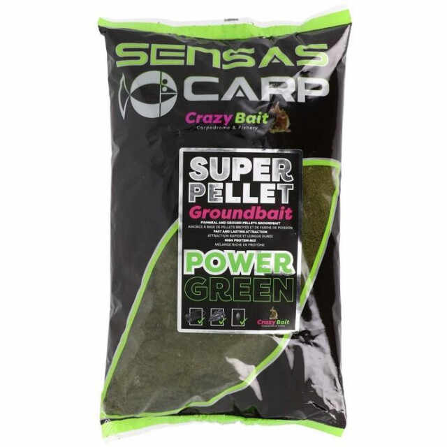 Nada Sensas Super Pellet Power Green, 1kg