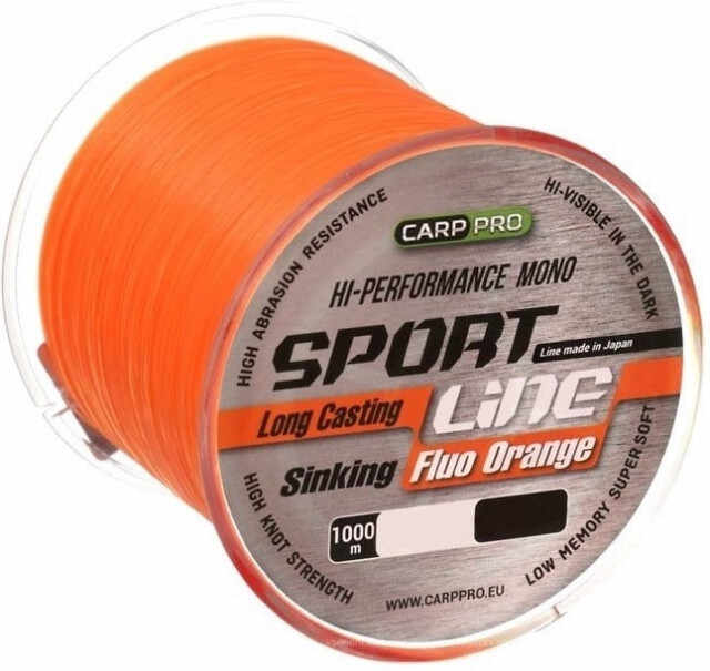 Fir Carp Pro Sport Line, Fluo Orange, 1000m (Diametru fir: 0.26 mm)